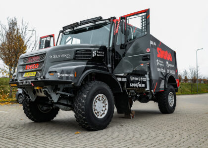 Transporting of DAKAR RALLY truck