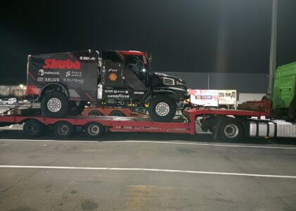 Transporting of DAKAR RALLY truck